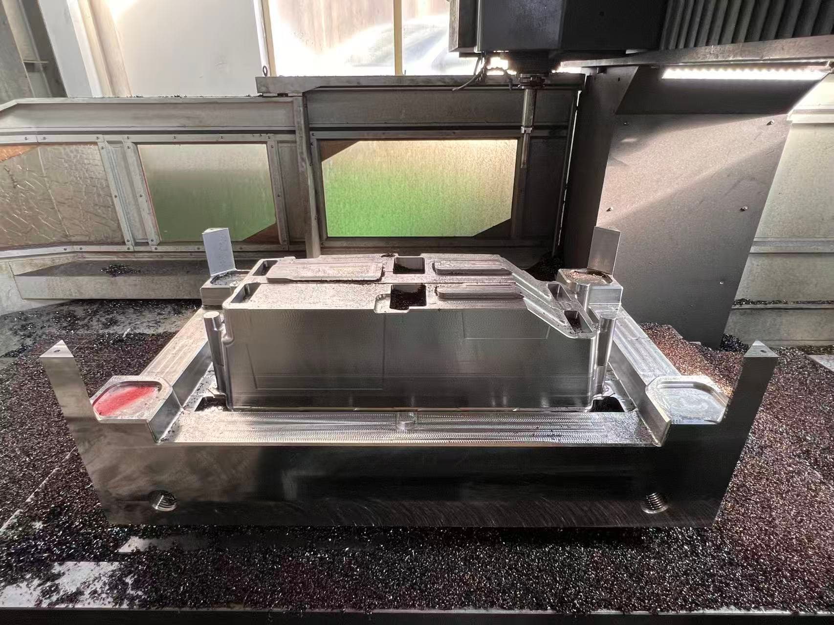 Plastic mold manufacturing in progress at Taizhou Boxumold